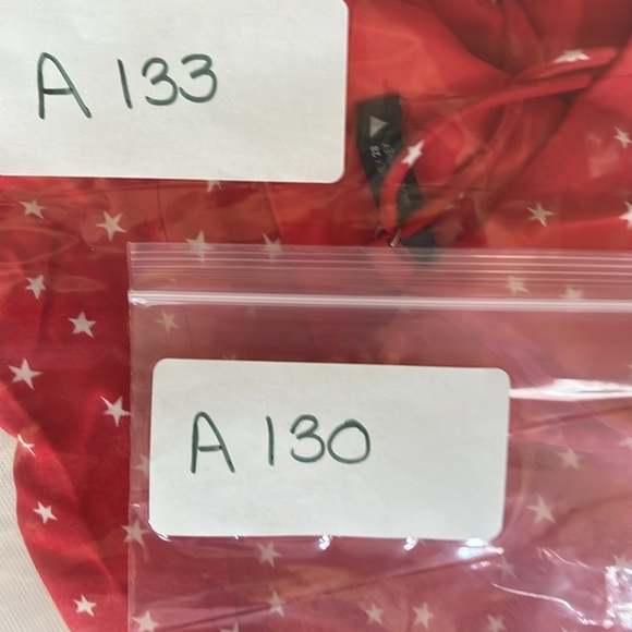 Zara Women's  Red Bodysuit with White Stars - Picture 8 of 8